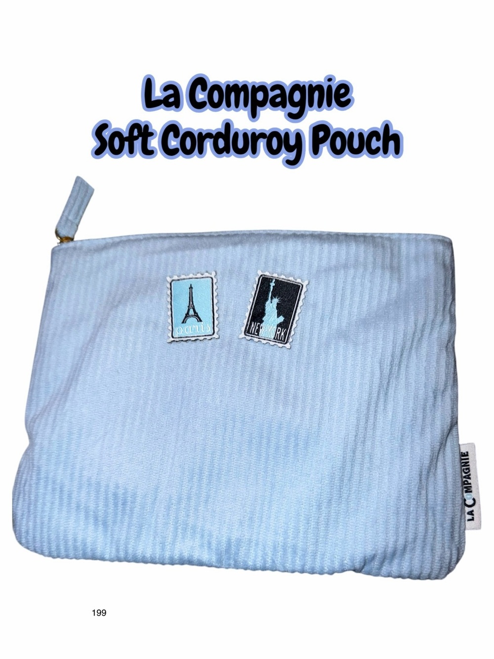 La Compagnie Soft Corduroy Pouch